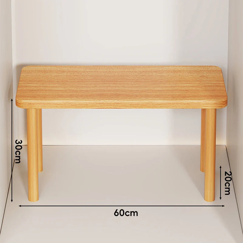 Wooden Riser Table Solid Wood Adjustable Height Removable Legs