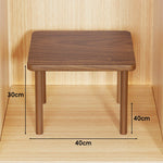 Wooden Riser Table Solid Wood Adjustable Height Removable Legs