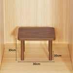 Wooden Riser Table Solid Wood Adjustable Height Removable Legs