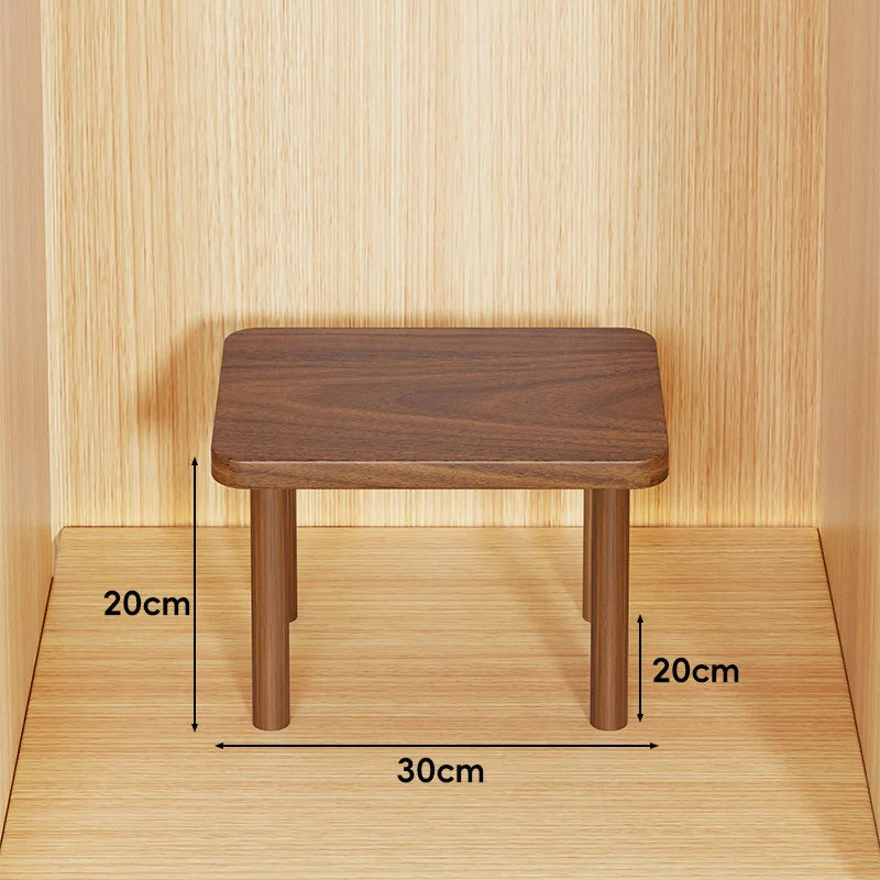 Wooden Riser Table Solid Wood Adjustable Height Removable Legs