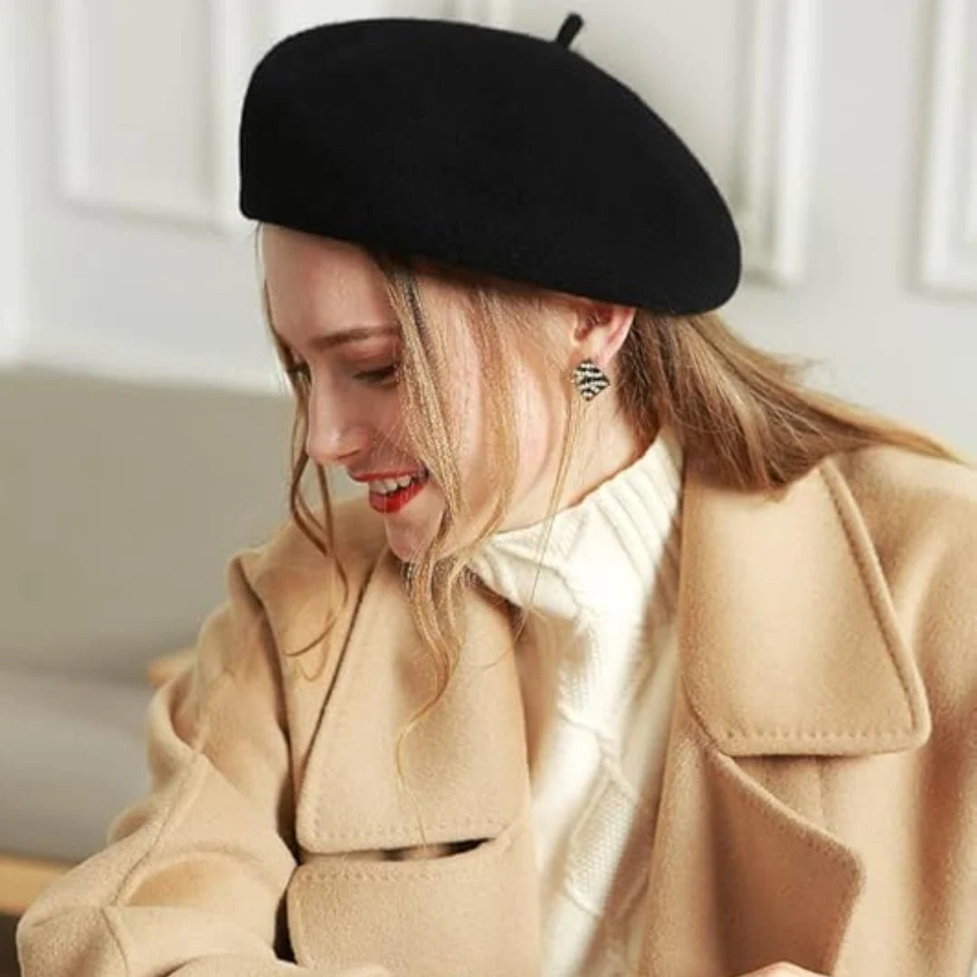 Wool Beret Soft Breathable Stretch Fit