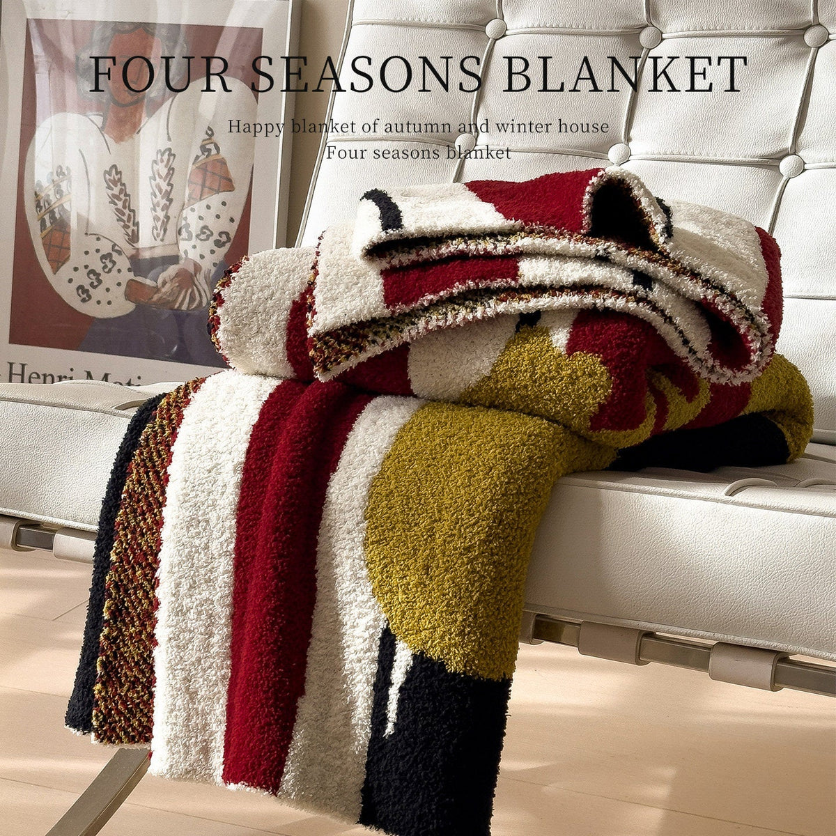 Wool Blanket Fluffy Soft Cartoon Designs Lightweight