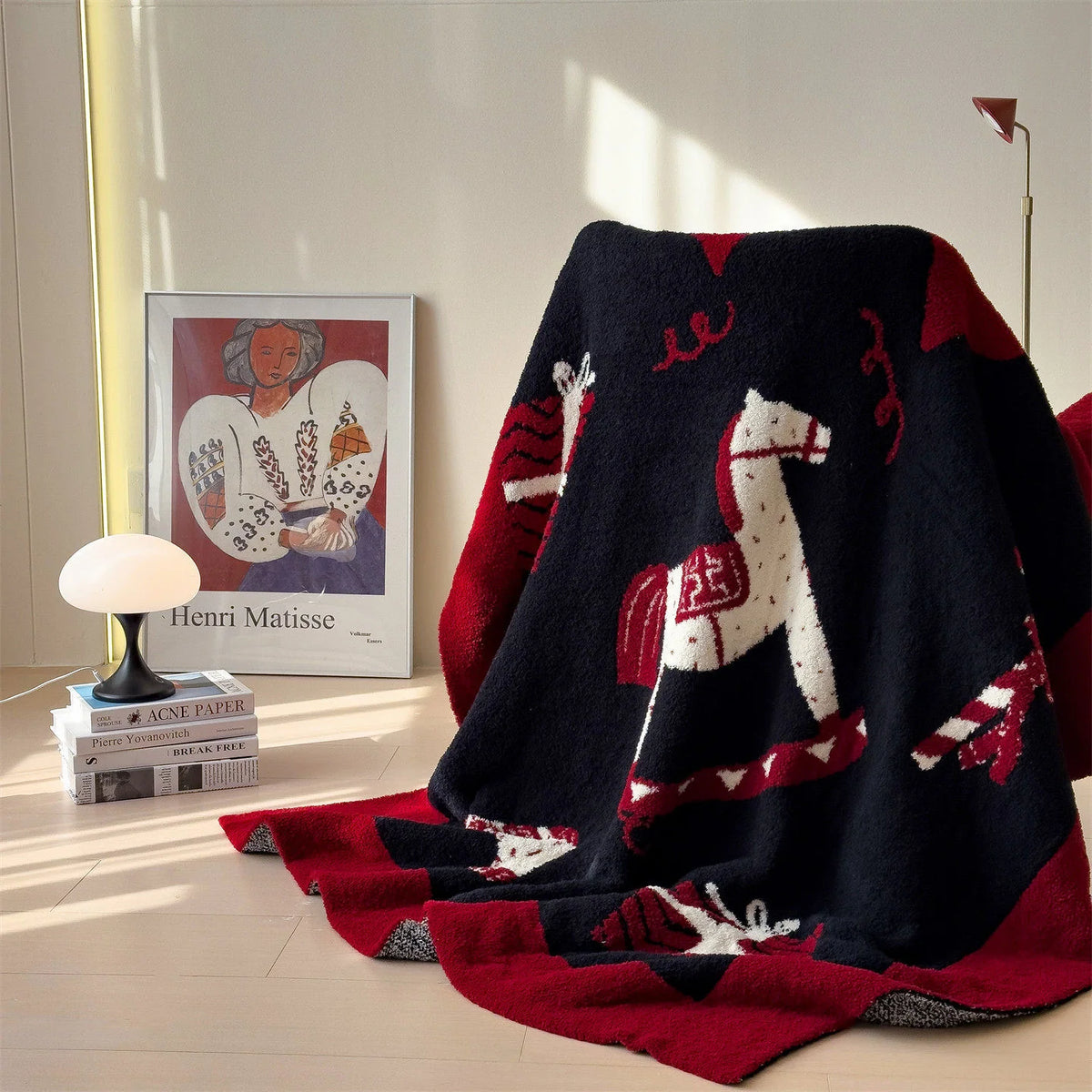Wool Blanket Fluffy Soft Cartoon Designs Lightweight