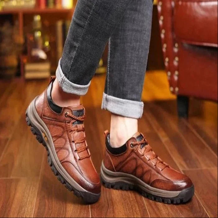 Work Shoes Raised Arch Support Cushioned Grip Sole