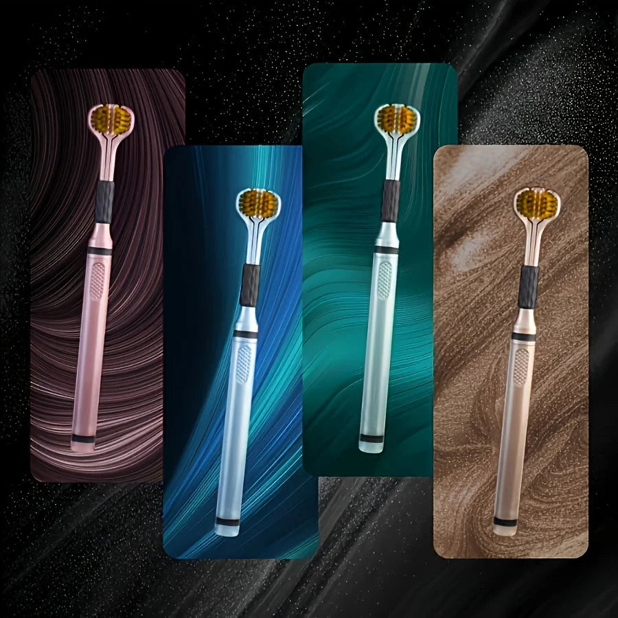 Wraparound Toothbrush Triple-Sided Ultrafine Bristles Gentle On Gums