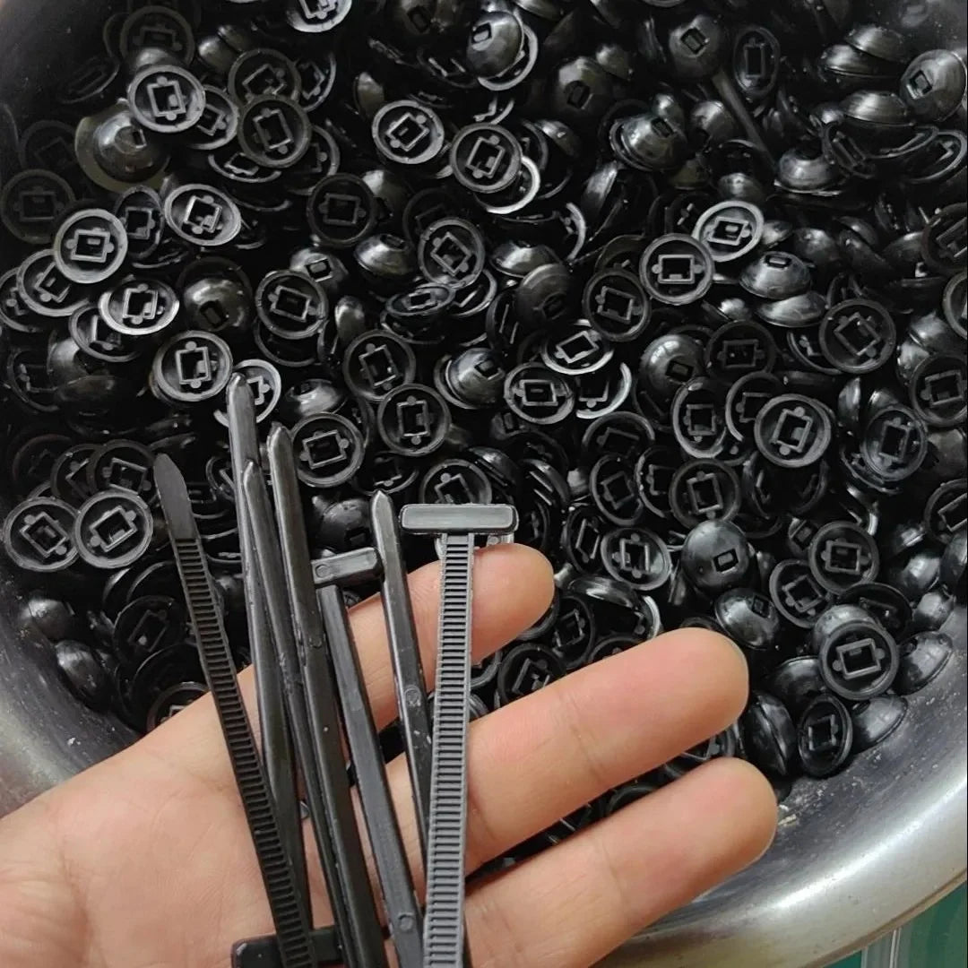 Zip Tie Buckles Reusable One-Touch Weather-Resistant Nylon