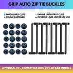 Zip Tie Buckles Reusable One-Touch Weather-Resistant Nylon