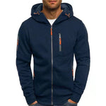Zip-Up Hoodie Adjustable Hood Zippered Pockets