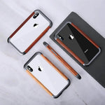 iPhone Bumper Case Natural Wood & Aluminum Lightweight Anti-Knock Protection