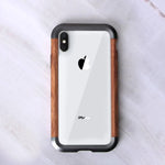 iPhone Bumper Case Natural Wood & Aluminum Lightweight Anti-Knock Protection