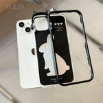 iPhone Case Cartoon Bunny Dual-Layer Full Coverage Dustproof
