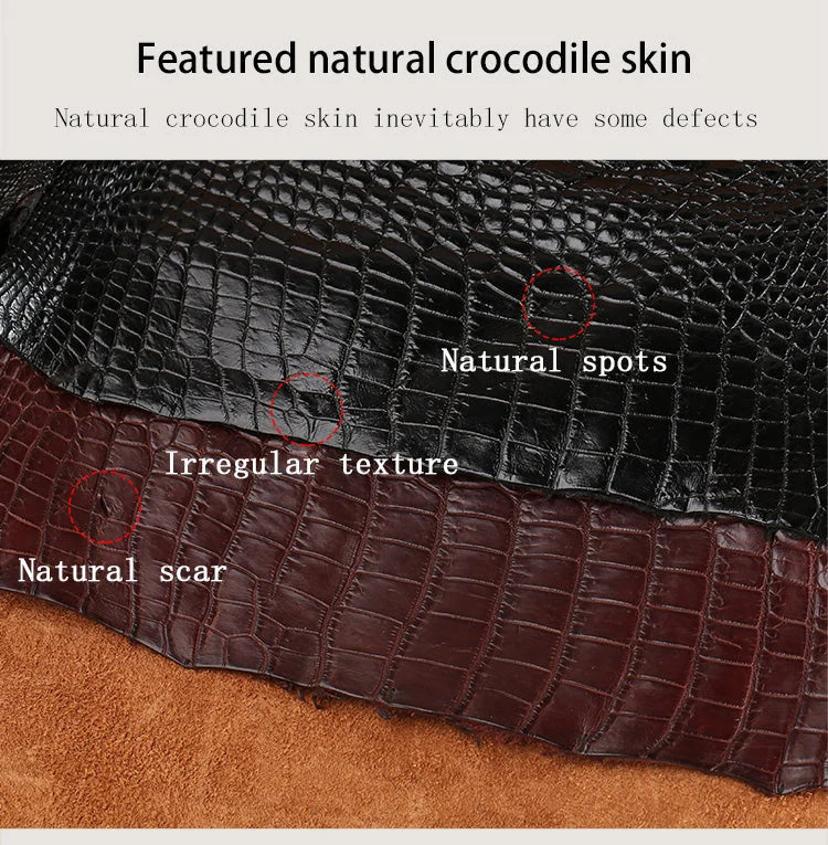 iPhone Case Genuine Crocodile Leather Impact-Resistant