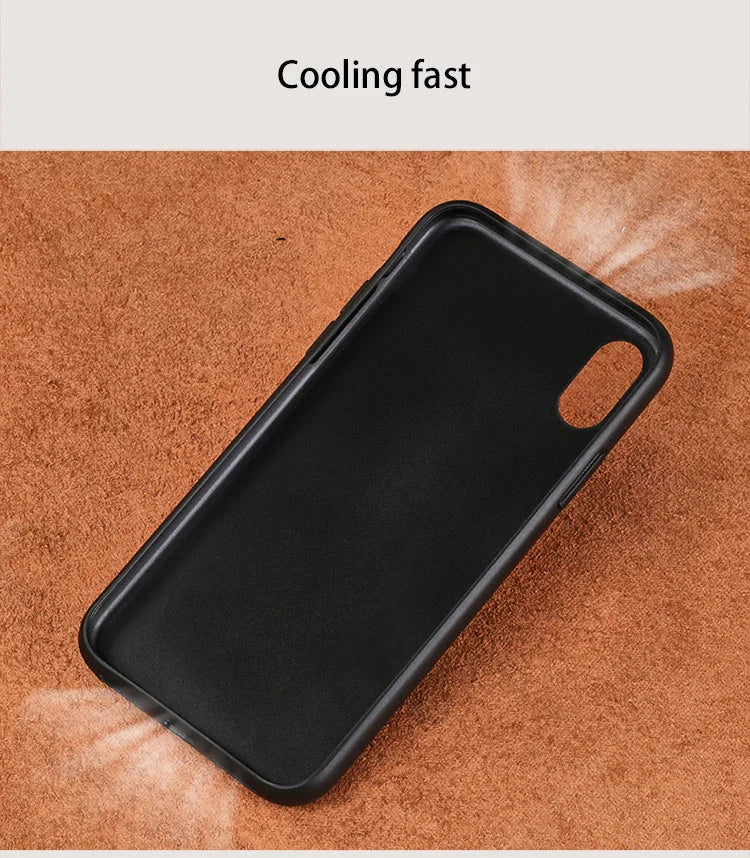 iPhone Case Genuine Crocodile Leather Impact-Resistant