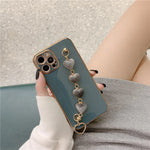 iPhone Case Heart Detail Shock-Protection Bumper