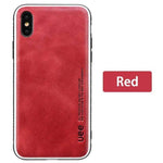iPhone Case Leather Back Drop-Resistant Fitted Design