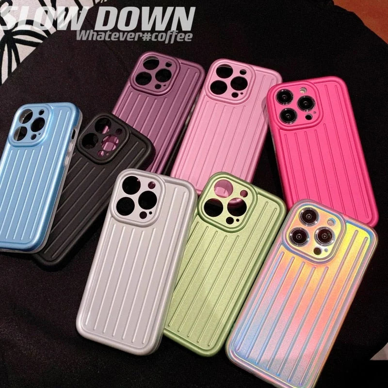 iPhone Case Luggage-Inspired Shockproof Scratch-Resistant Protection