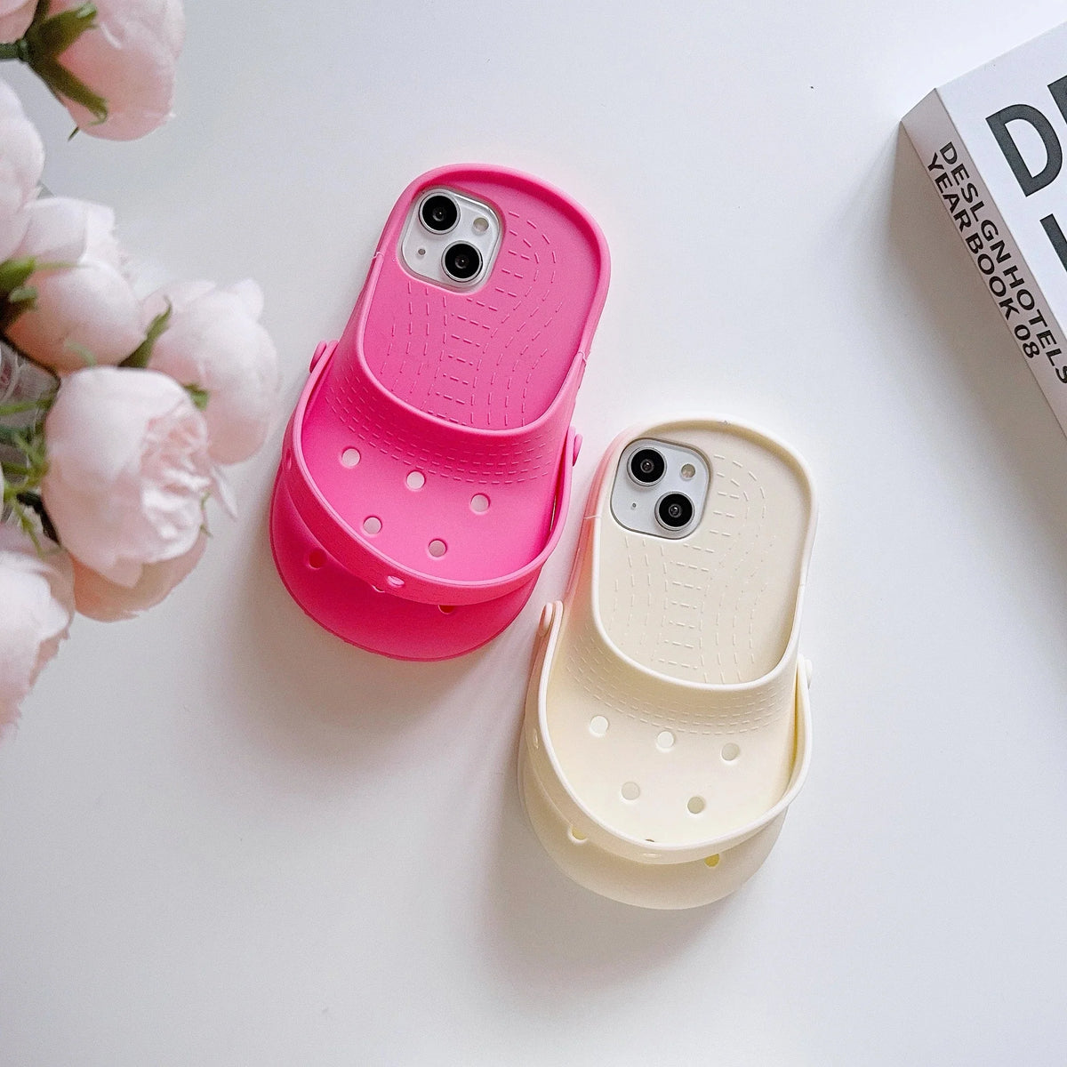 iPhone Case Mini Slipper Design Shockproof Silicone Non-Slip Grip