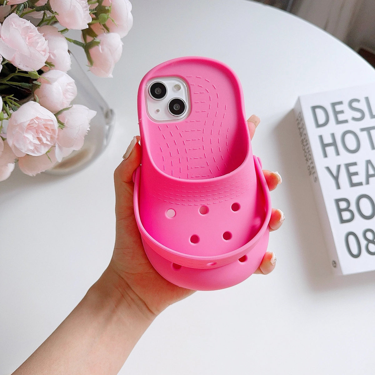 iPhone Case Mini Slipper Design Shockproof Silicone Non-Slip Grip