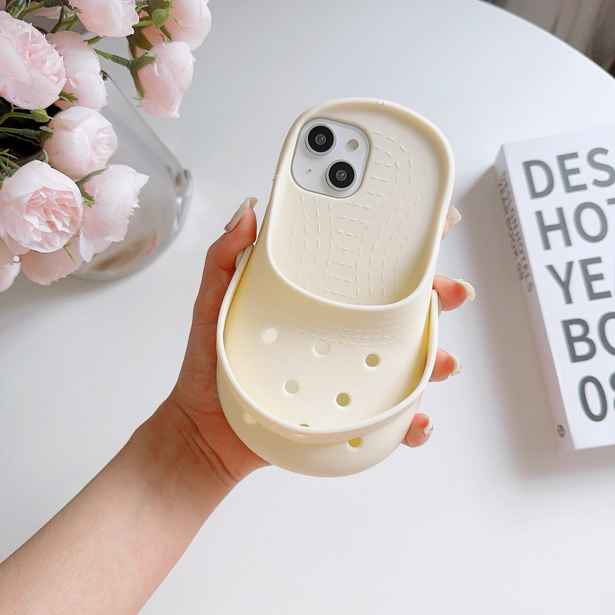 iPhone Case Mini Slipper Design Shockproof Silicone Non-Slip Grip