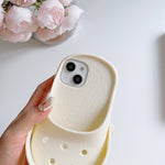 iPhone Case Mini Slipper Design Shockproof Silicone Non-Slip Grip