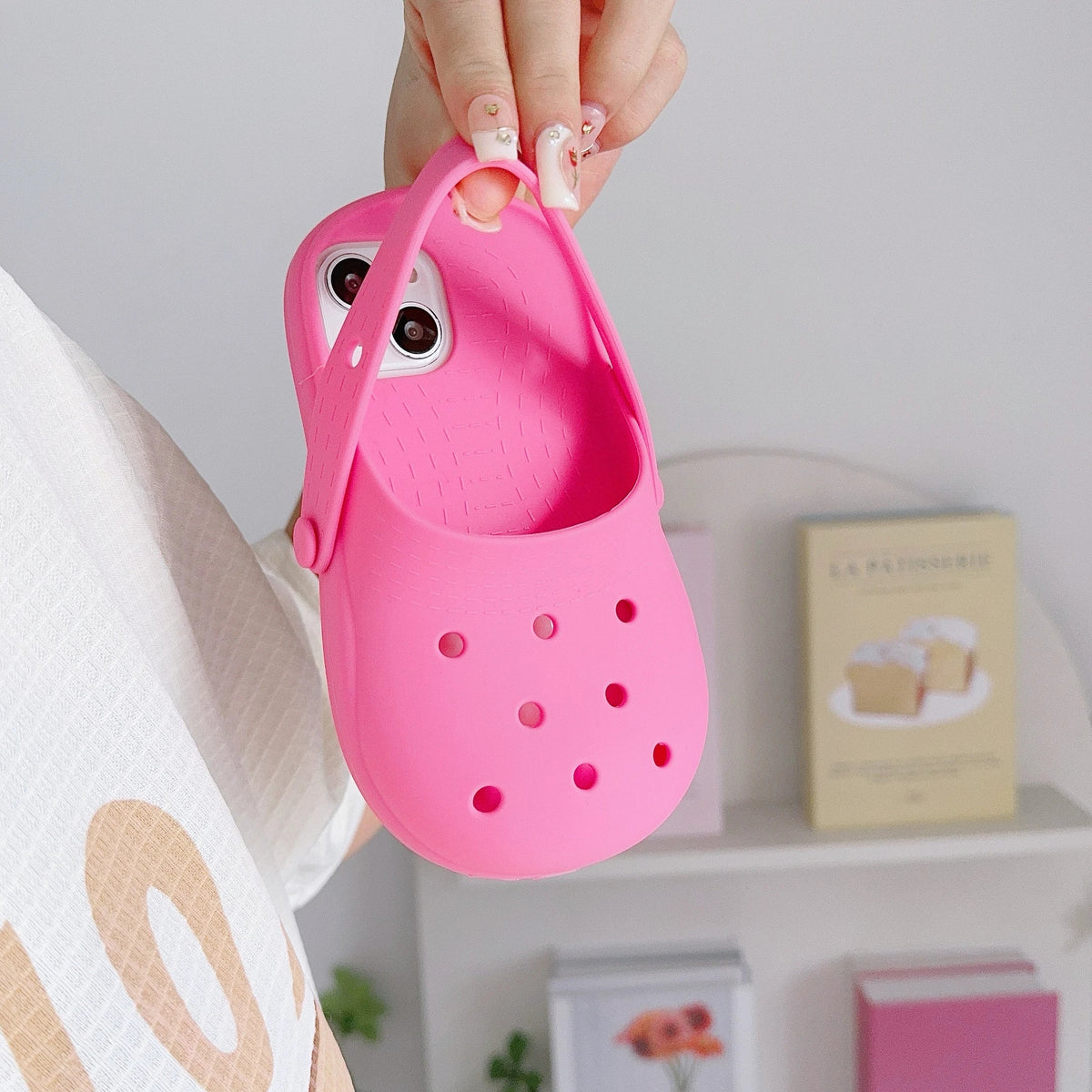 iPhone Case Mini Slipper Design Shockproof Silicone Non-Slip Grip