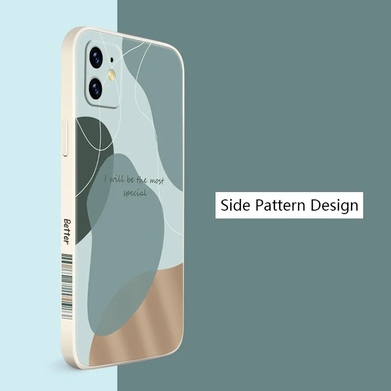 iPhone Case Retro Geometric Matte Anti-Scratch Non-Slip