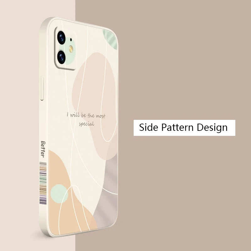 iPhone Case Retro Geometric Matte Anti-Scratch Non-Slip