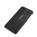 iPhone X Case Genuine Fish Skin Leather Dirt-Resistant