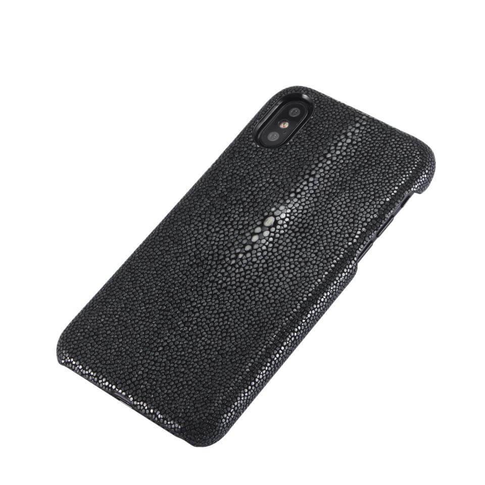 iPhone X Case Genuine Fish Skin Leather Dirt-Resistant
