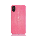 iPhone X Case Genuine Fish Skin Leather Dirt-Resistant
