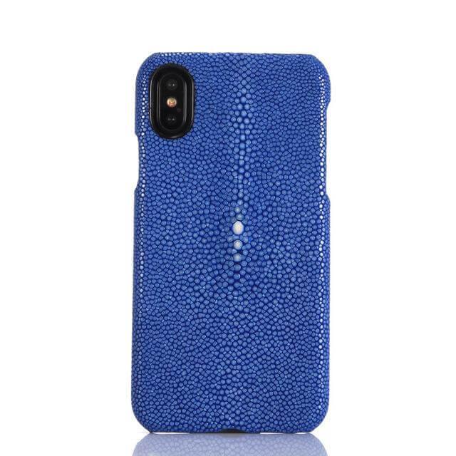 iPhone X Case Genuine Fish Skin Leather Dirt-Resistant