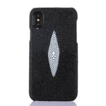 iPhone X Case Genuine Fish Skin Leather Dirt-Resistant