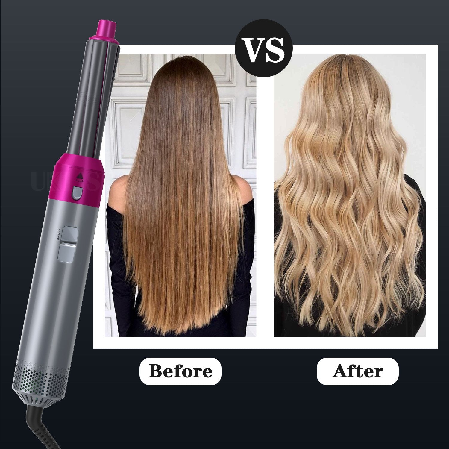 Versatile hair dryer for creative styling