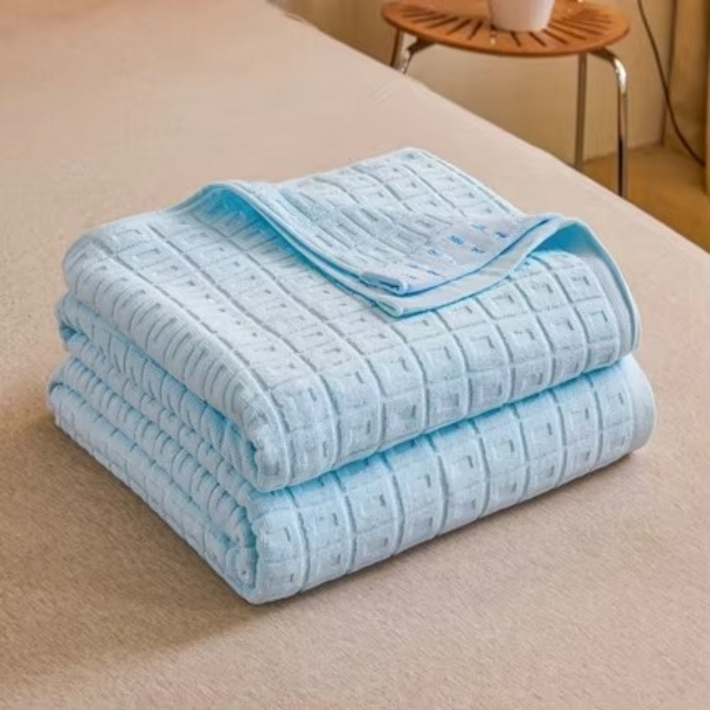 Light cotton summer blanket for restful nights