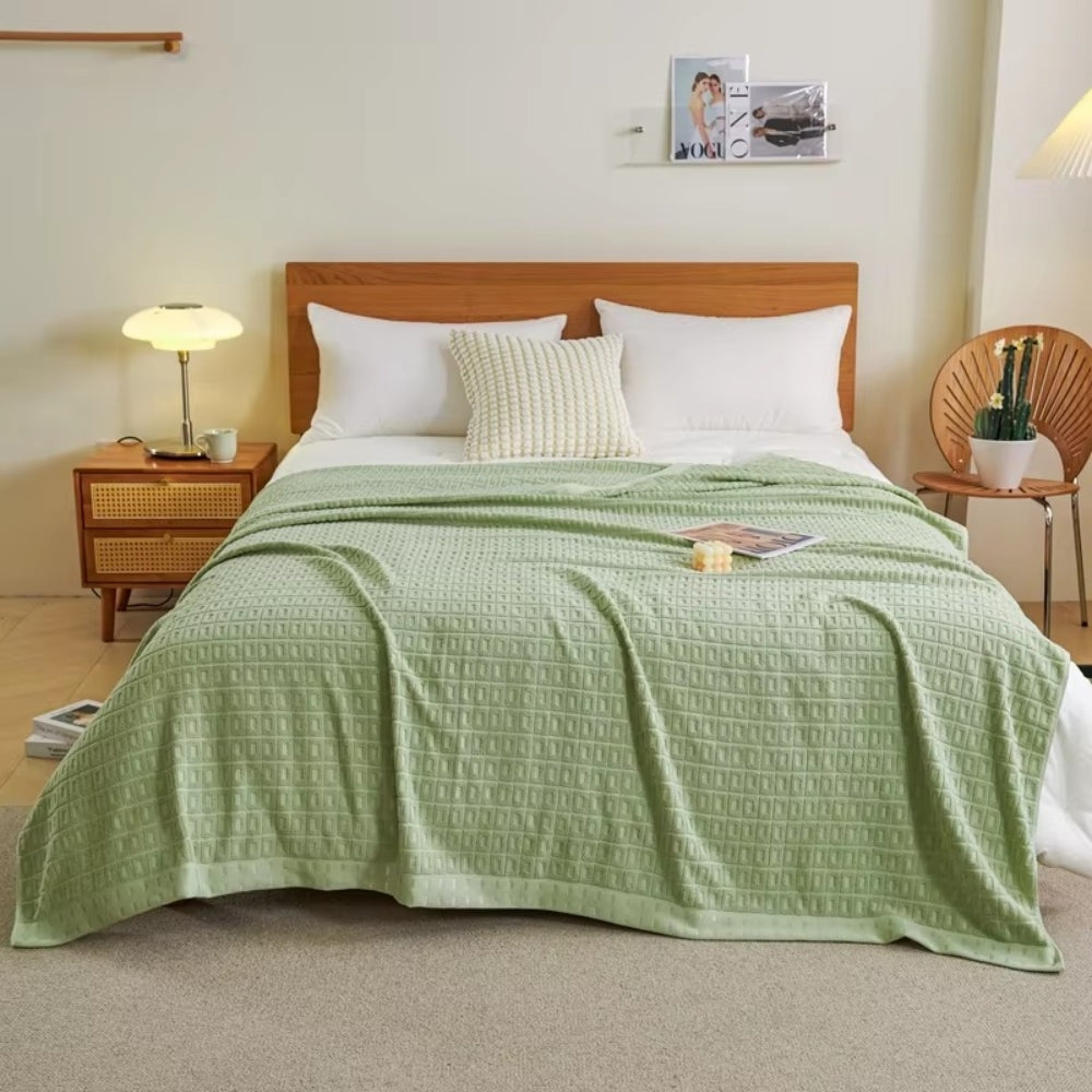 Light cotton summer blanket for restful nights