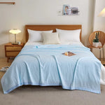 Light cotton summer blanket for restful nights