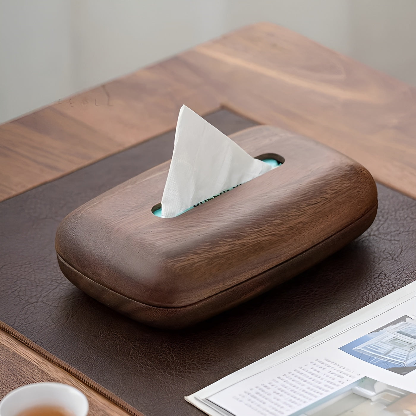 Elegant wooden napkin holder for stylish accents