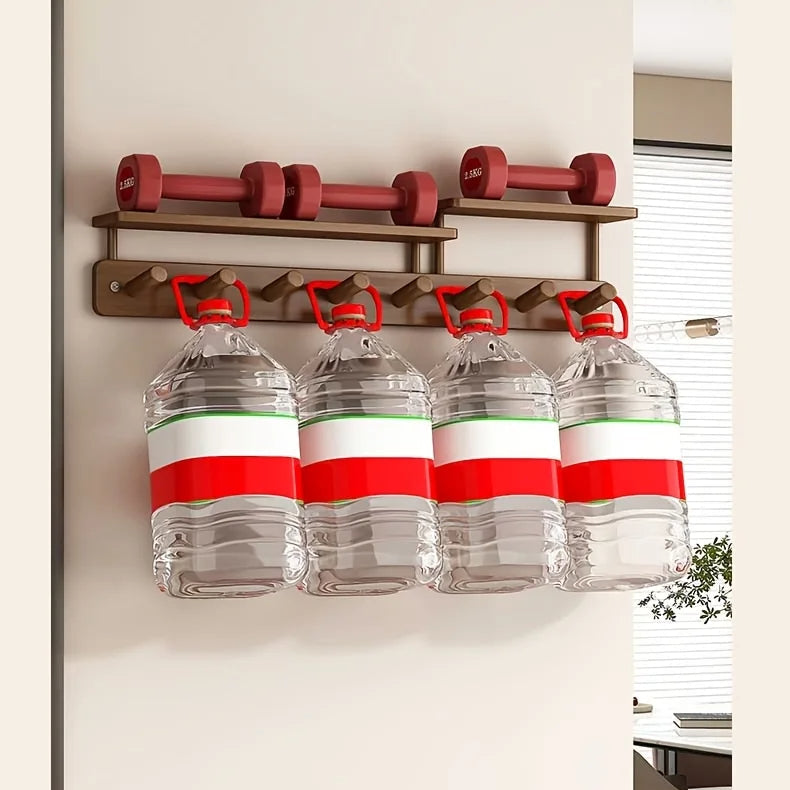 Modern wall coat rack with practical storage space