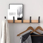 Wandgarderobe aus Holz und Metall | Platzsparendes Design