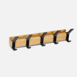 Wandgarderobe aus Holz und Metall | Platzsparendes Design