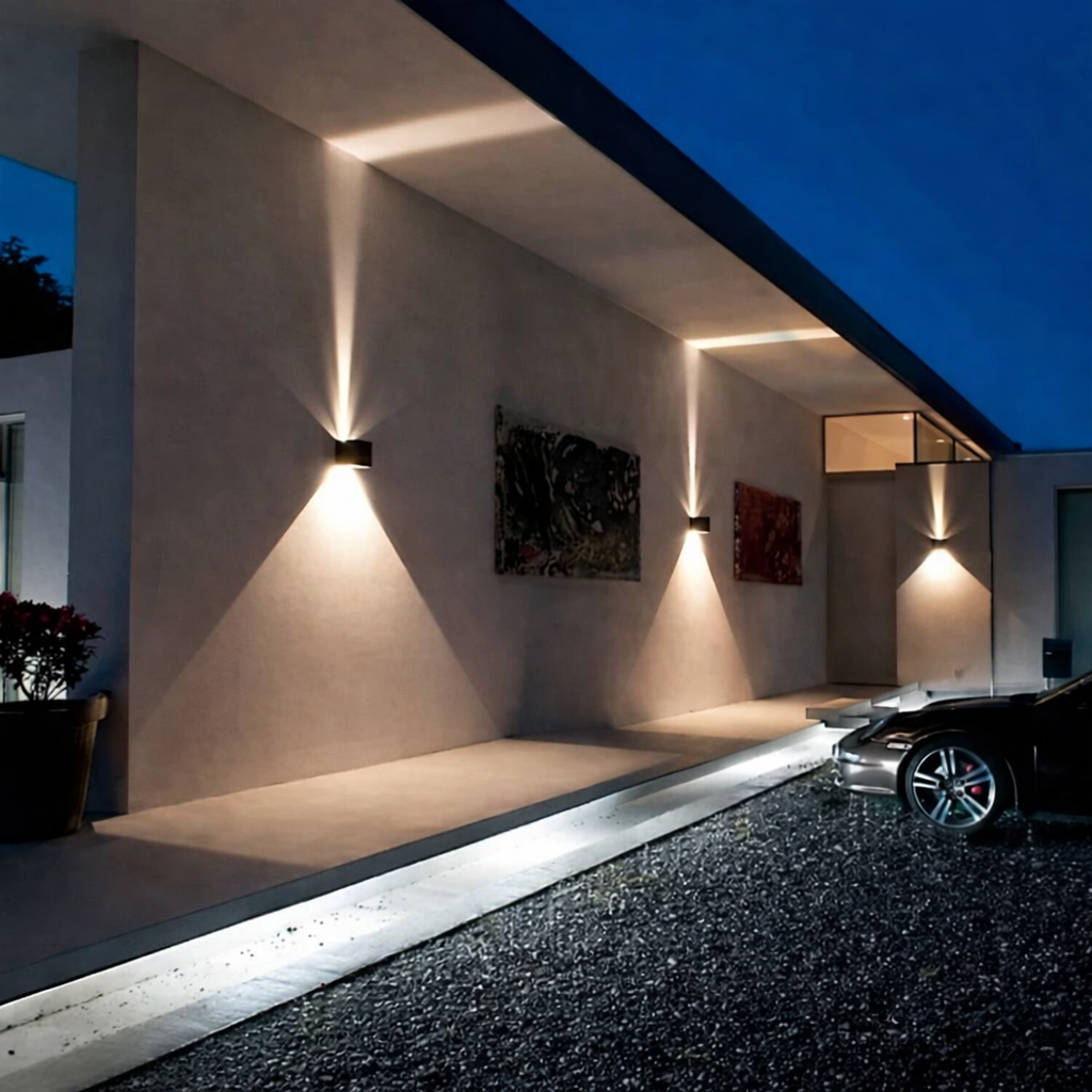 Moderne Wandleuchte | Kabelloses Licht mit Bewegungssensor | Flexibler Lichtwinkel