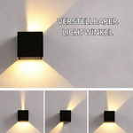 Moderne Wandleuchte | Kabelloses Licht mit Bewegungssensor | Flexibler Lichtwinkel