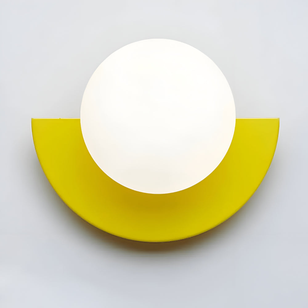 Moderne Halbkreis-Wandlampe mit LED-Beleuchtung für Innenräume