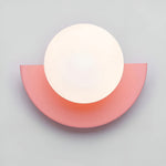 Moderne Halbkreis-Wandlampe mit LED-Beleuchtung für Innenräume