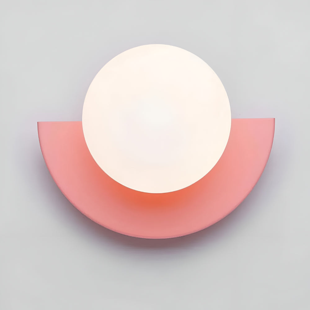 Moderne Halbkreis-Wandlampe mit LED-Beleuchtung für Innenräume