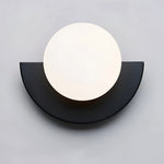 Moderne Halbkreis-Wandlampe mit LED-Beleuchtung für Innenräume