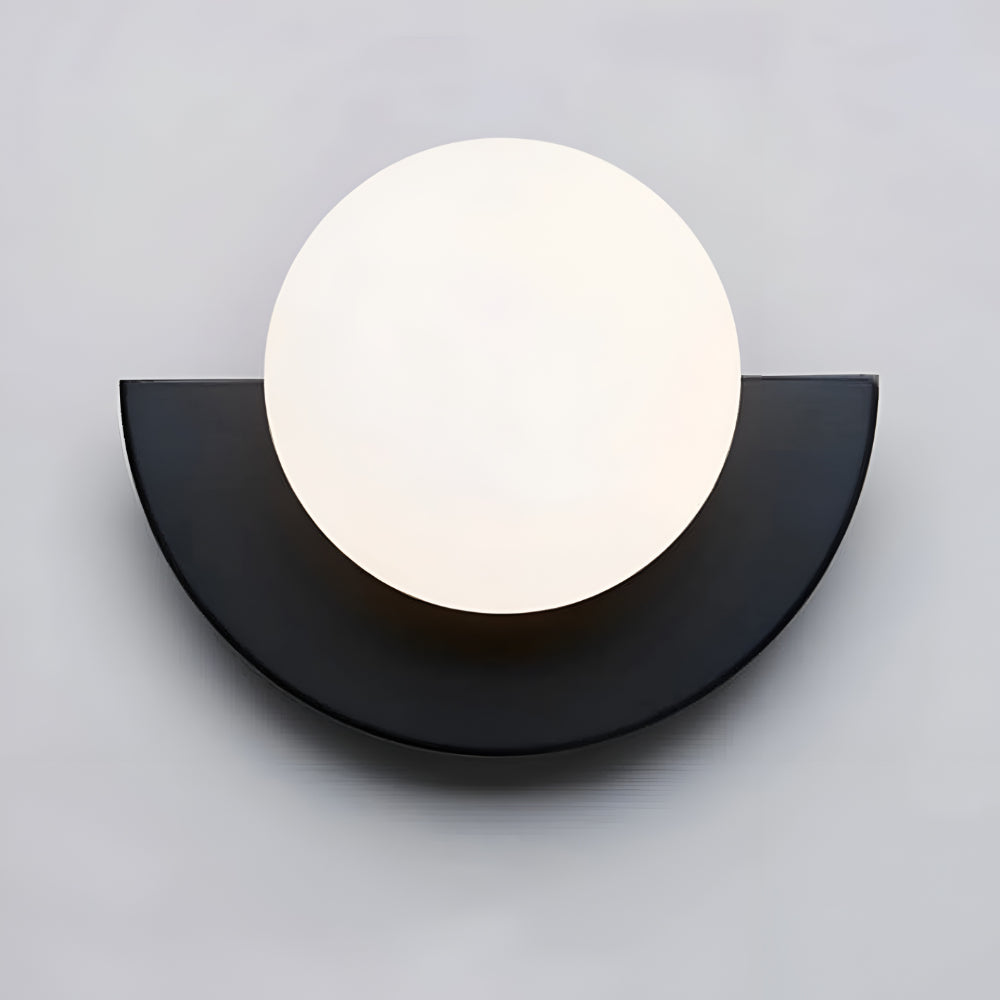 Moderne Halbkreis-Wandlampe mit LED-Beleuchtung für Innenräume
