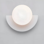 Moderne Halbkreis-Wandlampe mit LED-Beleuchtung für Innenräume