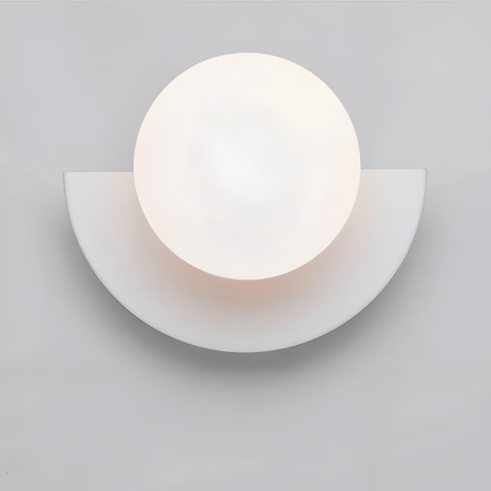 Moderne Halbkreis-Wandlampe mit LED-Beleuchtung für Innenräume