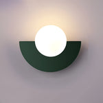 Moderne Halbkreis-Wandlampe mit LED-Beleuchtung für Innenräume